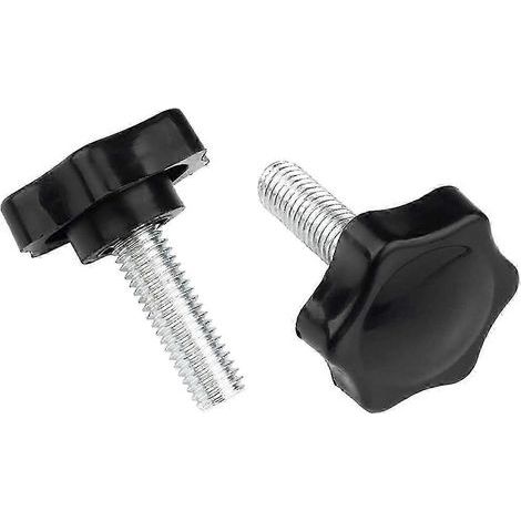Vis de serrage filetées en étoile M5 M6 M8 - Jeu de 10 pièces comprenant des vis à oreilles et des vis moletées. M6 x 30 mm (1/4)