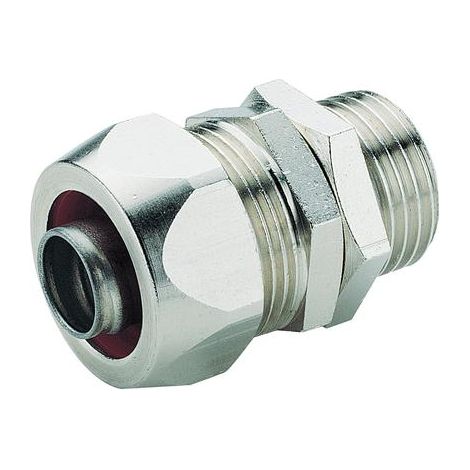 Raccordo Metallico per guidacavi metallo plastici Serie 2000 Metal Girevole Filettatura GAS Diametro guidacavo interno 20,5mm Filettatura G3/4