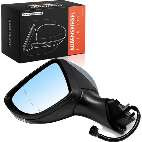 Espejo retrovisor exterior izquierdo, cristal asférico, accionamiento eléctrico, color gris, 7 contactos de conexión, compatible con Renault Clio IV. (1/5)