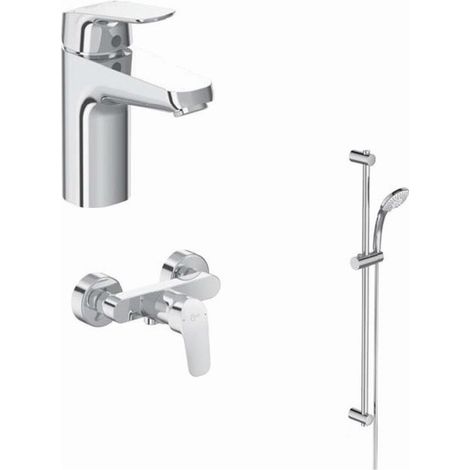 Pacchetto miscelatore CERAFLEX miscelatore doccia / combinazione doccia cromo con miscelatore lavabo IDEAL STANDARD