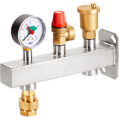 Kit support assemblé en inox 304 pour vase expansion chauffage - Arcanaute (1/5)