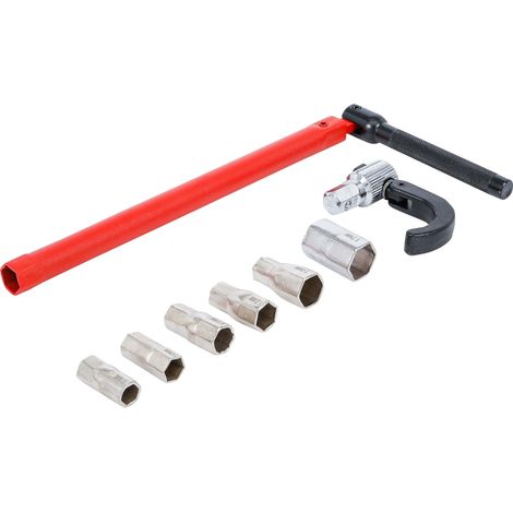 BGS Llave de grifo de pie juego de 8 piezas - 74244 (1/4)