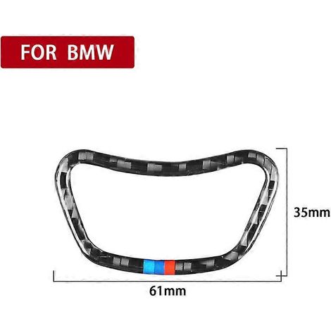 For BMW 5 Series E60 E61 04-10 Control Center MENU Button Carbon Fiber Frame Interior Pegatinas Para Coche Accessoire Voitures