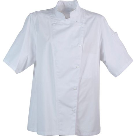 Giacca da cuoco a maniche corte da donna Robur Manila Bianco XS