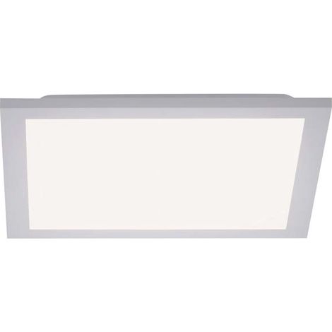 Lampada da soffitto a plafone pannello luce LED alluminio bianco quadrato L 29,5 cm (1/5)