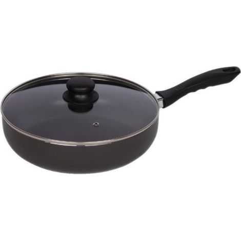 Kelomat Alu Pfanne Reventon Ø24cm hoch mit Deckel Induktion
