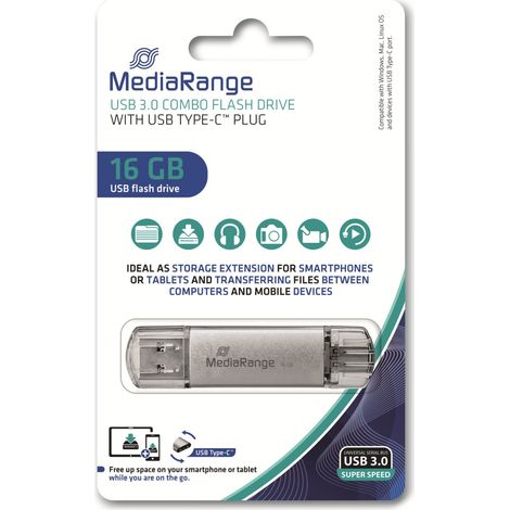 Clé USB MEDIARANGE MR935, USB 3.0, 16 Go