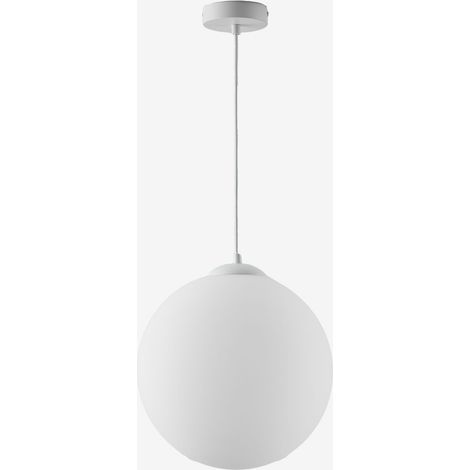 SKLUM Deckenleuchte aus Eisen mit Uvol-Glaskugel Weiss Ø30 cm