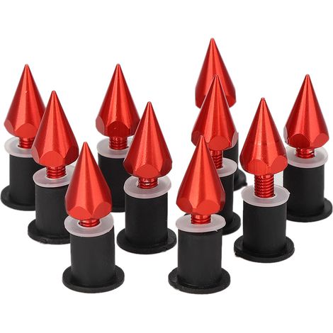 Pièces de modification pour motos : boulons à pointes rouges pour pare-brise, vis et écrous M5 (1/5)