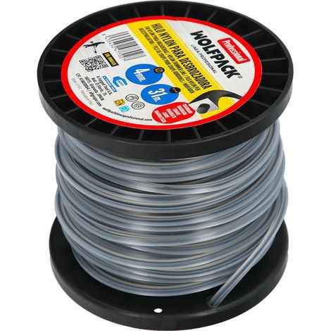 hilo nylon cuadrado profesional ø 4,0 mm. (bobina 31 metros) (1/4)