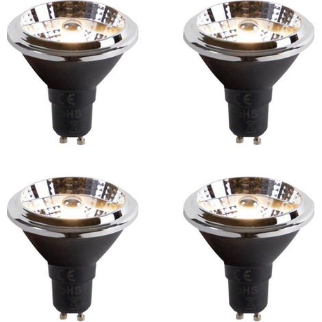 Luedd Ampoule LED - set de 4 - GU10 - 6W - 3000K 475LM - dimmable (1/4)