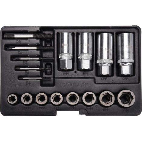 Set di estrattori per bulloni da 17 pezzi - YT-06033 (1/2)
