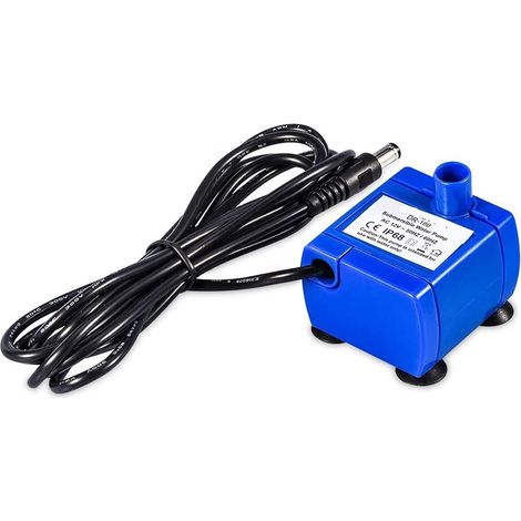 Pompe pour fontaine à eau pour chat, pompe à eau automatique silencieuse, pompe à eau submersible (capacité de 1, 6 L, câble de 1, (1/5)