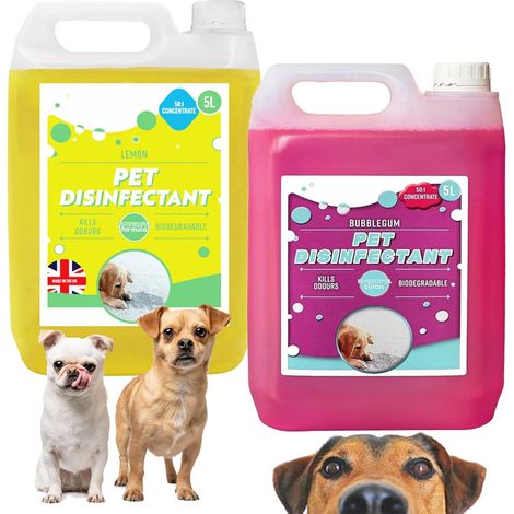 1 x 5L Bubble Gum Pet Disinfectant Fresh Deodoriser Removes Unwanted Stains