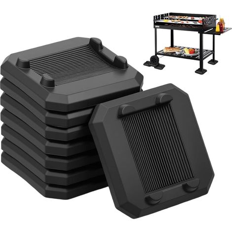 Niveleurs de Gril de Barbecue, Accessoires de Gril légers antidérapants de Les niveleurs de gril antidérapants en 8 pièces offrent un support stable pour une cuisson au barbecue en plein air plus sûr (1/5)