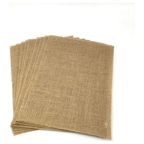 Set mit 10 Jute-Tischsets, 12 x 17 cm, für Zuhause und Hochzeiten (1/2)