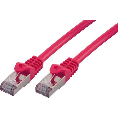 Cordon Cat 6 RJ45 F/UTP - 3m Rouge (1/2)
