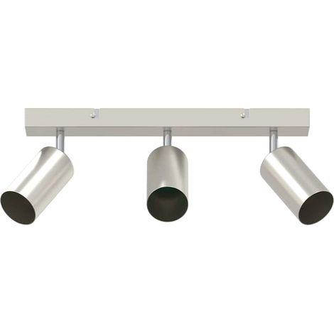 Spot de plafond Nickel brossé 38 x 5.5 x 16.5 cm Acier CFW736757 (1/5)
