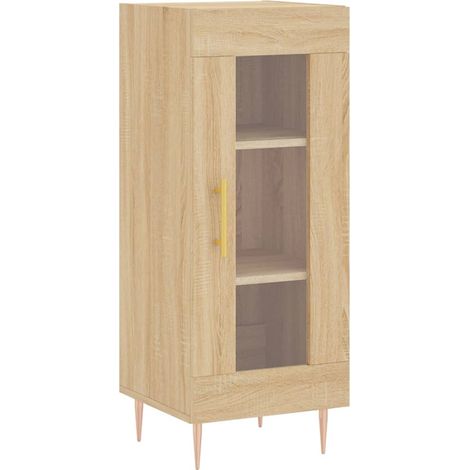 Credenza cassettiera mobile contenitore organizer cucina soggiorno salotto sonoma 345 x 34 x 90 cm legno ingegnerizzato marrone 020031526