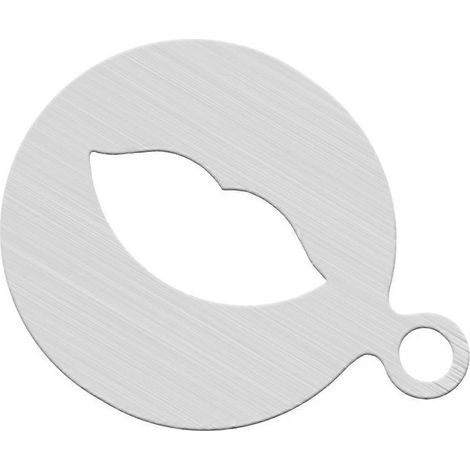 Gabarit à café en acier inoxydable compatible avec décoration à motif de bord (1/5)