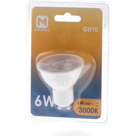 IluminaShop - Bombilla LED GU10 6W 38º IP20  Blanco Neutro 4000K (1/3)