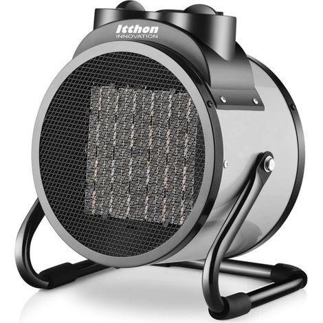 Riscaldatore industriale da 3000 W, grigio Riscaldatore elettrico ad alta potenza Riscaldamento per officine, garage e local (1/5)