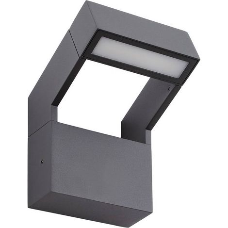 Arcchio Lámpara de pared exterior 'Kovato' en Gris Metal