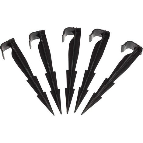 Pointes de fixation pour tuyau d'irrigation goutte-à-goutte, lot de 50, 16 cm, pour jardin et extérieur (1/5)