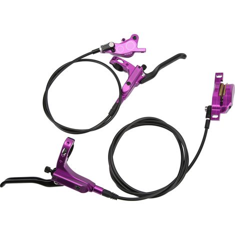 ZTTO Mountainbike, hydraulische 4-Kolben-Scheibenbremsen vorne und hinten, beidseitig CNC-gefräst, violettes Öl (1/5)
