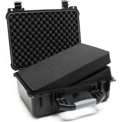 Wiltec – Mallette de rangement étanche avec mousse ajustable – Dimensions 40,6x33x17,4 cm – Résistante aux chocs et à la poussière – Valve de décompression (1/5)