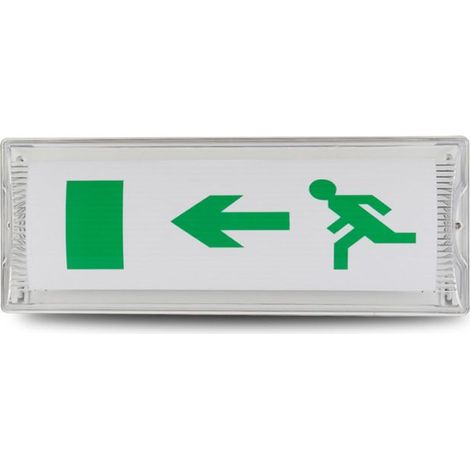 Voyant D'évacuation De Sécurité,Lumière De Sortie D'urgence,Lumière De Sortie De Sécurité LED,Lumière De Signe De Sortie(35115.5cm (1/5)