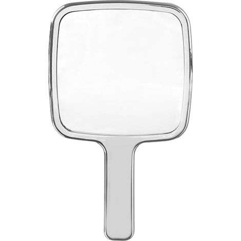 Miroir de maquillage portable avec poignée – Idéal pour voyages, compact, léger et résistant, 15 cm, finition élégante