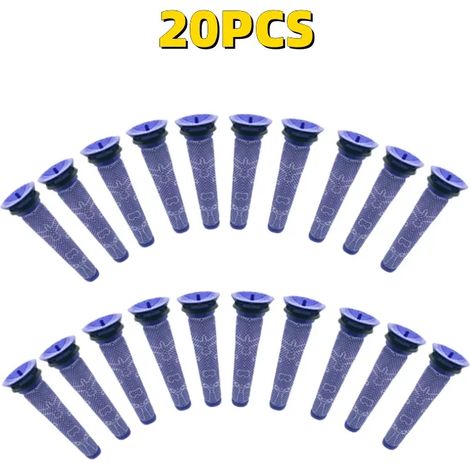 (20 pièces) Convient aux aspirateurs V7 et V8 : préfiltre et postfiltre de rechange, couvercle inférieur, joint d'étanchéité supérieur fixe, accessoires anti-poussière (1/4)
