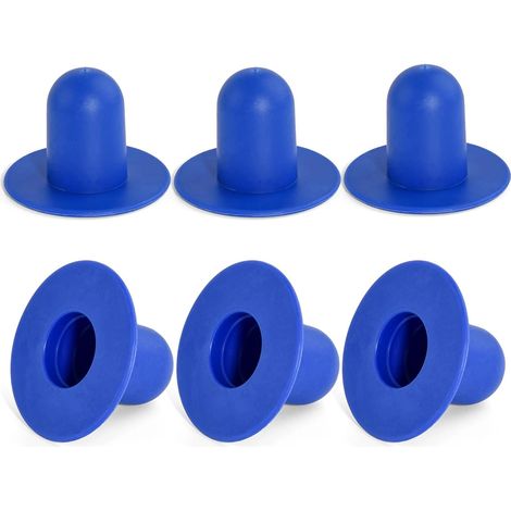 Lot de 6 bouchons muraux de rechange pour piscine - Accessoires de piscine Intex, pour A (1/5)