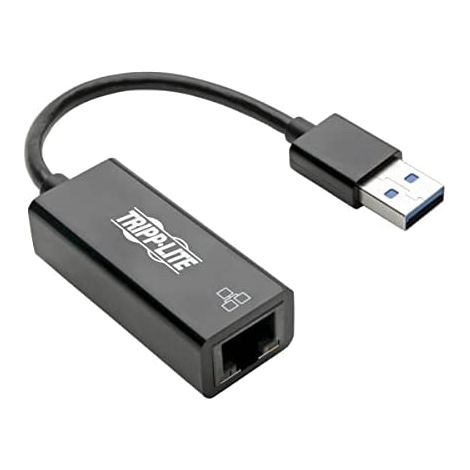 Tripp Lite U336-000-R Adaptateur de Réseau NIC USB 3.0 à Gigabit Ethernet, 10Mbps / 100Mbps / 1000Mbps, Noir (1/5)