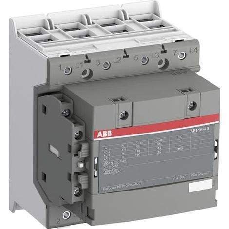 Contacteur AF 160A AC1-4P-1NO+1NF-24…60VAC/DC-Cages 1SFL427101R1111 ABB H050402