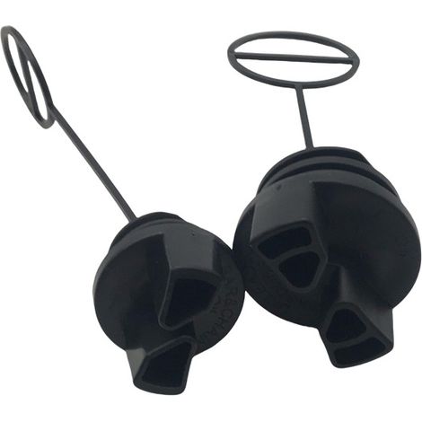 Two-piece set for oil and fuel tank caps of Partner models 350 and 351 – High-quality spare parts for Partner chainsaws--DTEKGAZ