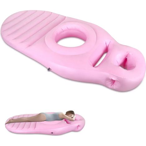 Coussin de grossesse gonflable, tapis de yoga perforé, coussin d'air confortable et moelleux, tapis de yoga pour la position allongée sur le ventre, soutien complet du corps, soulagement des douleurs (1/5)