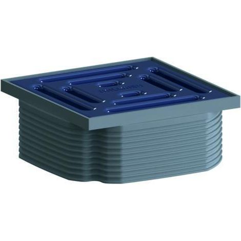 Dallmer DallDrain Pure Aufsatz 100x100mm, Ozeanblau, 518163 (1/3)