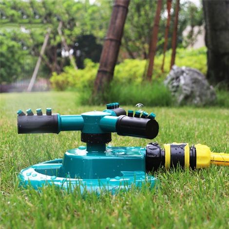 Arroseur de pelouse à rotation 360°, tête d'arrosage automatique pour jardin, pulvérisateur d'eau réglable (1/5)