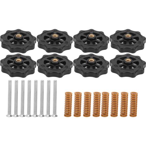 Kit de nivellement en 2 parties avec vis et écrou M4 et ressort, compatible avec le plateau chauffant Creality CR-10/CR-10s/Ender 3 (1/5)