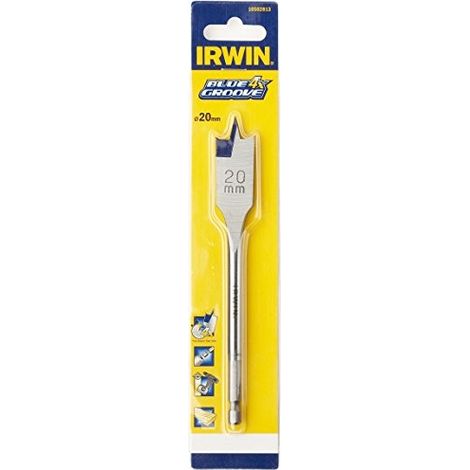 IRWIN 10502822 IW10502822 MÈCHE À BOIS PLATE BLUE GROOVE 4X 38X171MM, ARGENT/BLEU