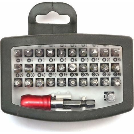 32-teiliges Set extra harter Schraubendreherbits