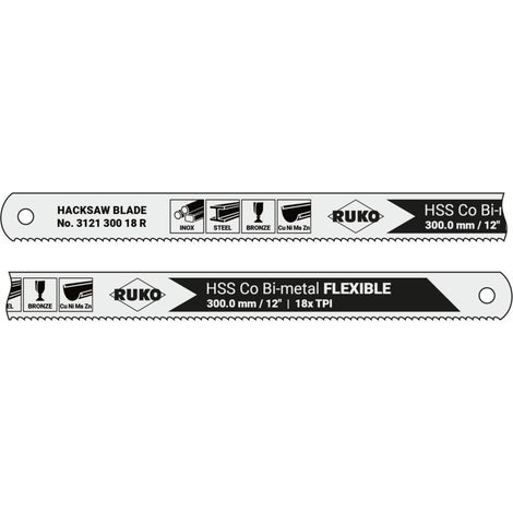 RUKO 10x Handsägeblatt HSS-Co Bihart - 312130024R (1/5)
