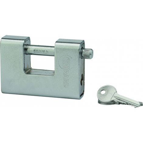 Lucchetto LAND blindato 90 mm in ottone, 2 chiavi – THIRARD