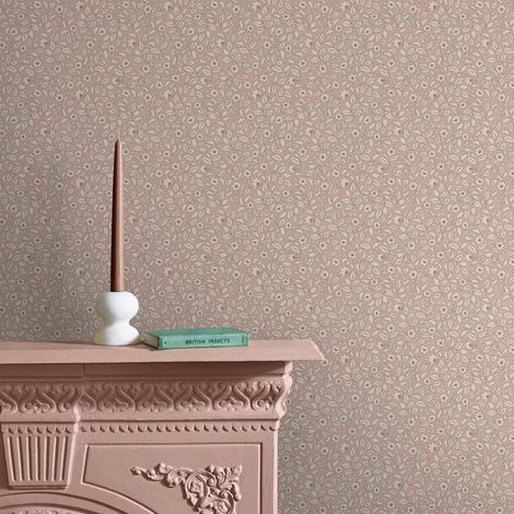Papier peint intissé Joules Ditsy Floral 1005 x 52cm Rose