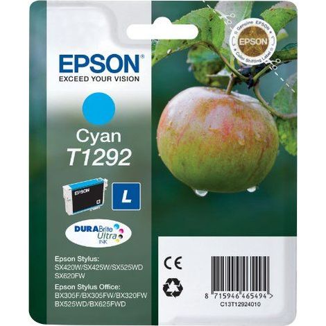Cartucho Original EPSON T1292 Cyan - C13T12924010 [ML-13][PAG-470] (1/5)