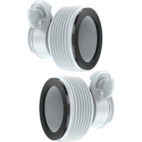 Set mit 2 Adaptern für 32-38 mm Filtrationspumpen, Schlauchumrüstung von 1,25" auf 1,5".