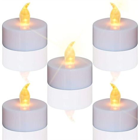 ALLIANDISThé PGHTS, bougies LED FPCkering Bougies sans flamme, Fake Bandle opéré de la batterie de 24 packs Fautes de Reapstic (1/4)