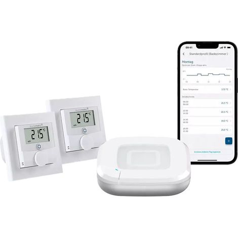 Set de control climático Homematic IP AP 2 2 termostatos